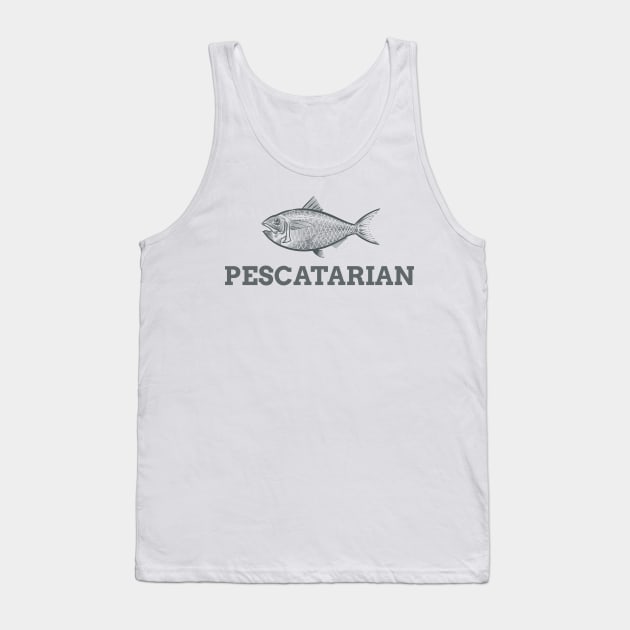 Pescatarian Tank Top by Fresh Sizzle Designs